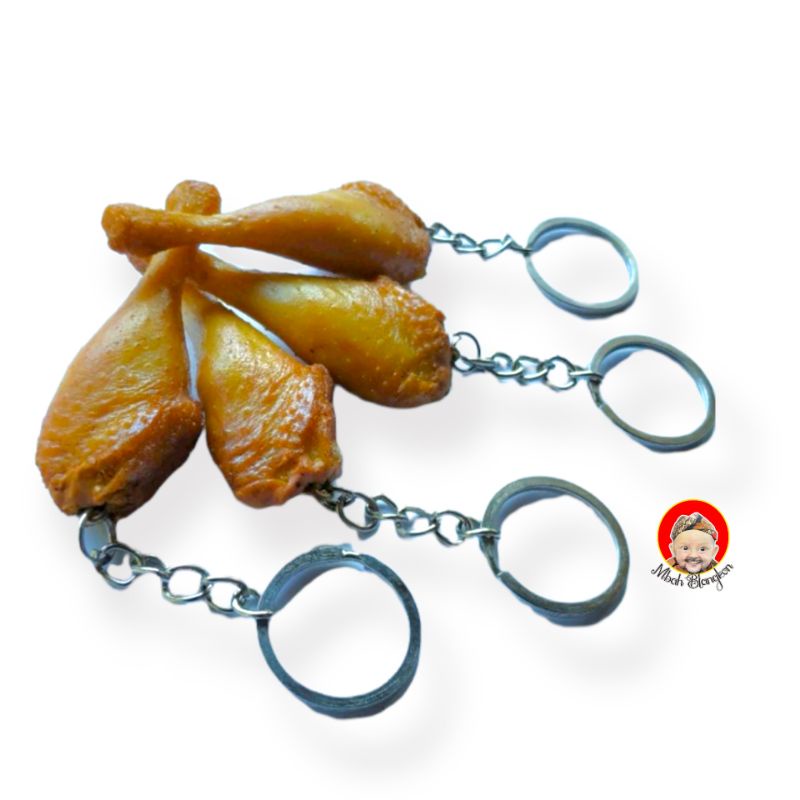 PROMO!!! Gantungan Kunci Snack Unik | Mirip Asli | Souvenir | Tempe | Tahu | Ceker | Permen | Oreo | Gula Kacang | Pastel | Paha Ayam-Paha Ayam