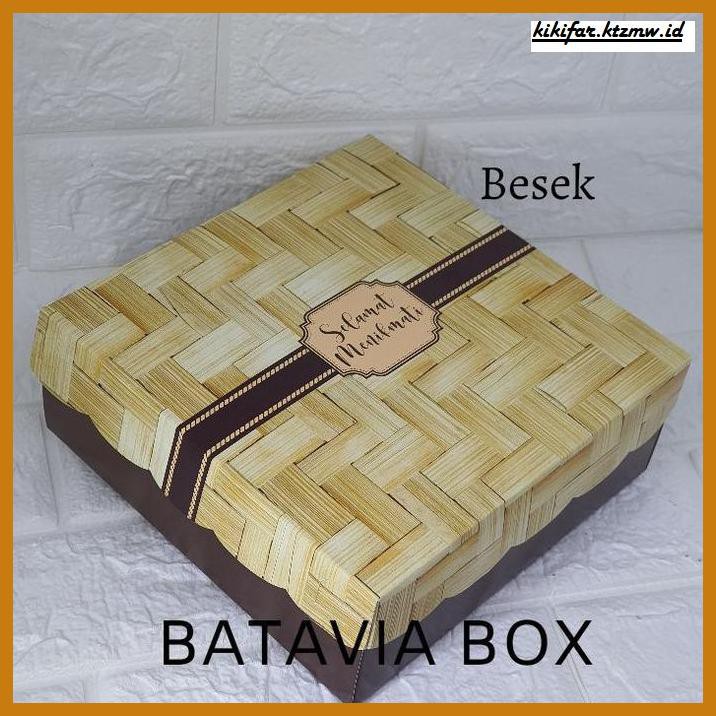 

ANEKA-BERAS- BOX NASI KOTAK NASI DUS NASI 20X20CM TYPE BESEK COKLAT R10K -BERAS-SEHAT.