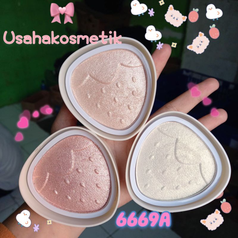 ECER!! HIGHLIGHTER IMAN OF NOBLE BAKED GLOWING BLUSHING HEART,PRETTY,MY LOVE 6669A