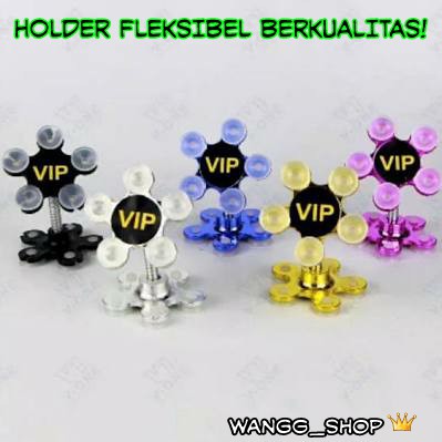 HOLDER UNTUK HP MOTIF VIP / CAR HOLDER MOTIF BUNGA / FLEXIBLE PHONE HOLDER