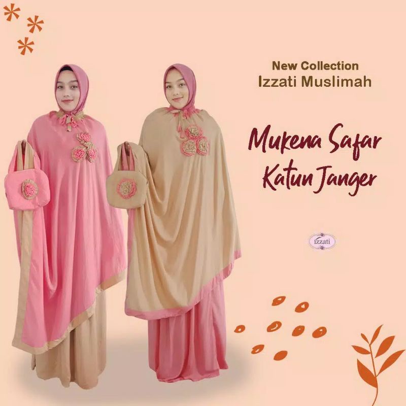 Mukena ponco mawar premium katun janger  Hijau kombi army