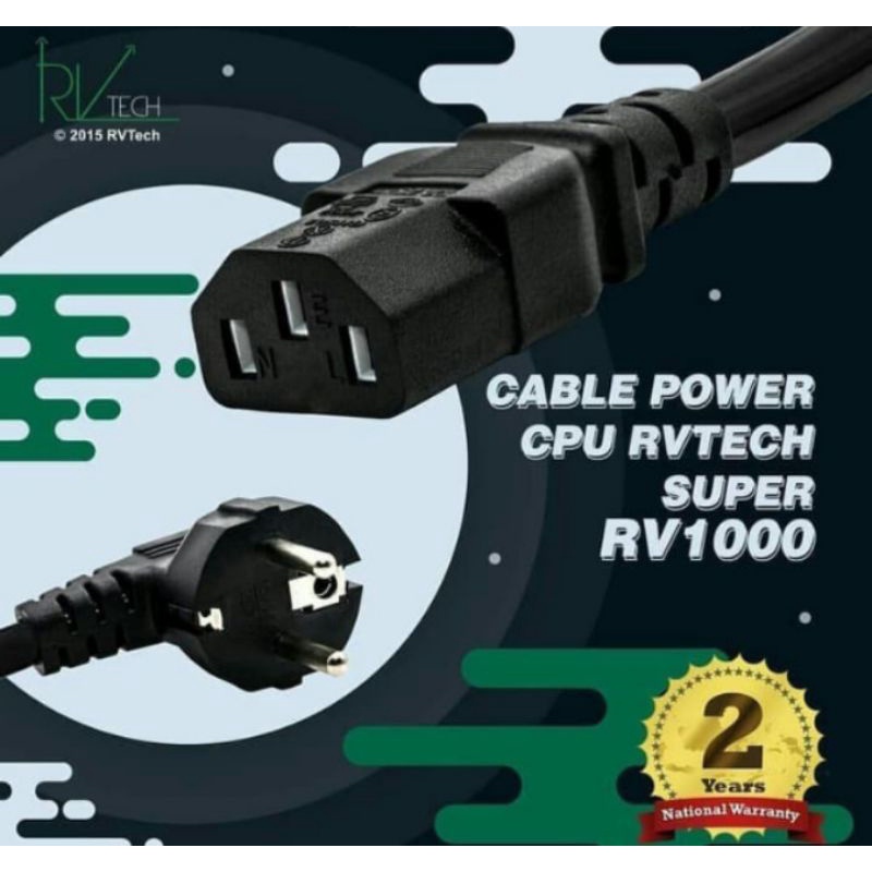 kabel power pc/ cpu  Rvtech panjang 3m Rvtech original