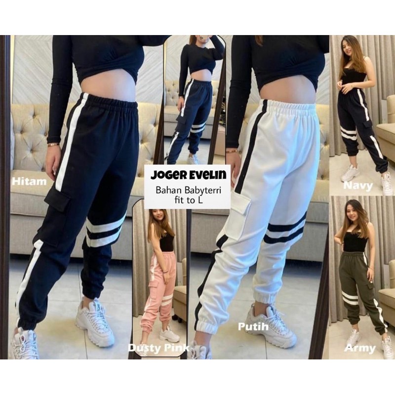 MP Joger Evelin / Jogger wanita terbaru / celana Jogger wanita murah