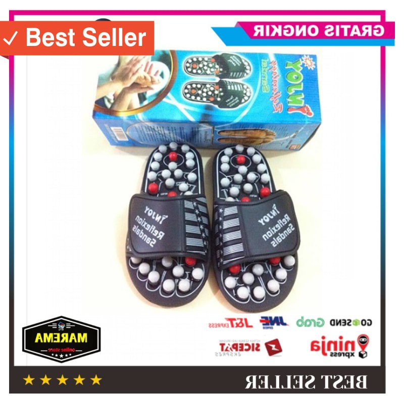 SANDAL WANITA KAKI MURAH / Sandal Kesehatan Injoy Alat Pijat Kaki Sandal Kesehatan Terapi