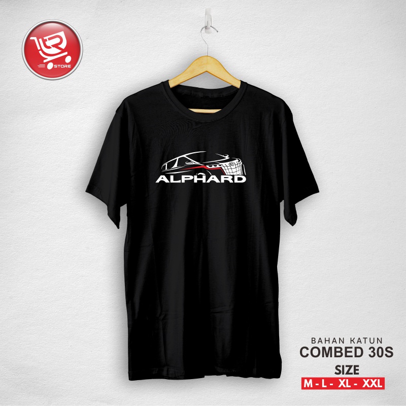 Kaos Toyota Alphard | Baju Otomotif T-shirt Distro Pria dan Wanita