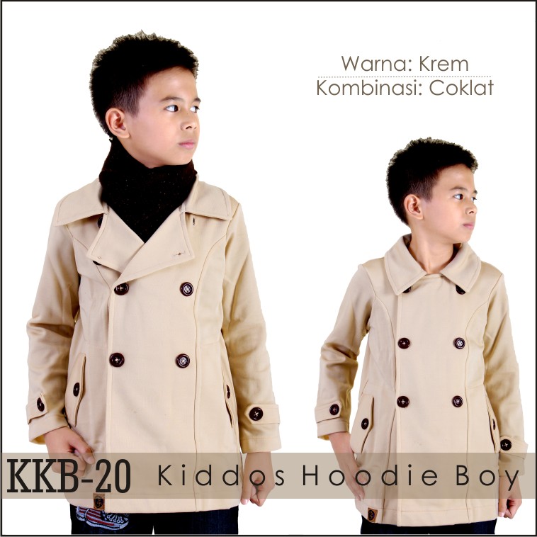 Jaket Anak Laki / Pria Korea Muslimah Hoodie Blazer Ribbon Terbaru Terlaris Korean KKB-20