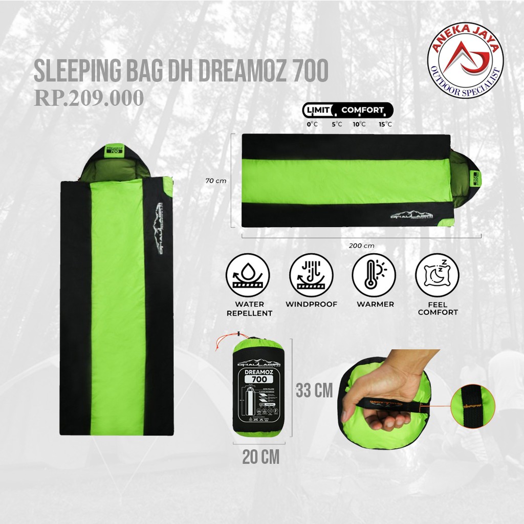 SLEEPING BAG DHAULAGIRI DREAMOZ 700