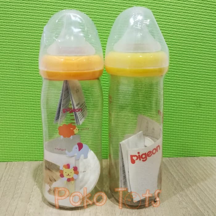 Buy 1 Get 1 Pigeon PPSU Wide Neck Bottle 240ml Paket BONUS Botol Susu SofTouch Peristaltic PLUS WHS