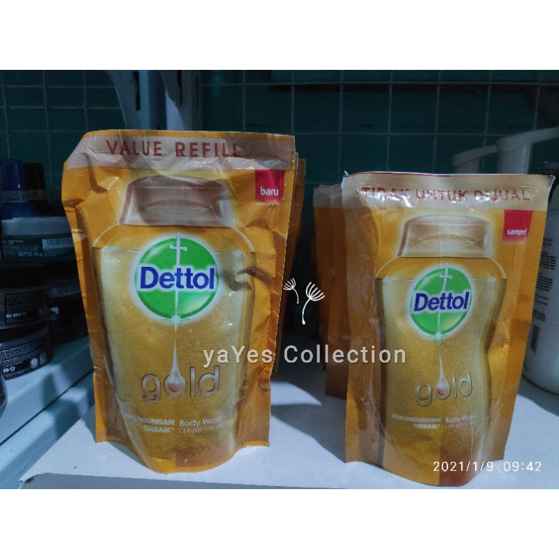 Dettol Bodywash 410 Refil Fresh Original Cool Invigorate body wash 250ml Gold sabun mandi cair detol