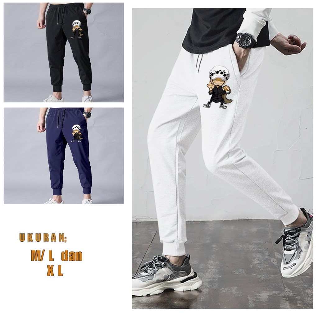 MUKZHOP - JOGGER LAW ONEPIECE / celana panjang / jooger sport / trening / celana santai / terbaru / terlaris