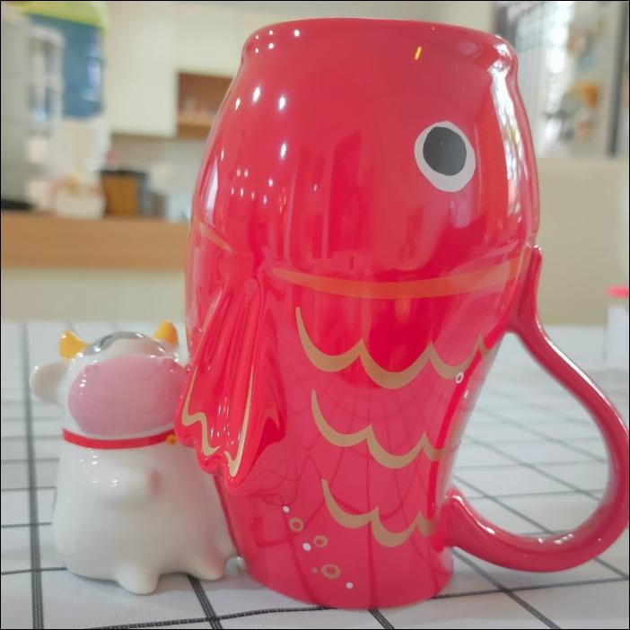 Mug Gelas - Cny Starbucks Gelas Tahun Kerbau Kebo Sapi 2021 Lucu Shio