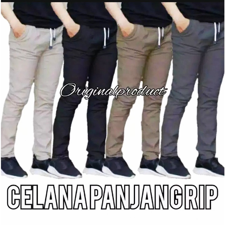 Celana Chinos Panjang Pria Dewasa Celana Chino Panjang Pinggang Kolor Cinos Rib Bahan Melar Celana Panjang Pria STOOPEER SHOP