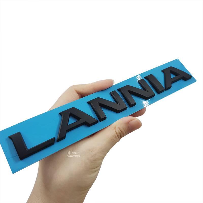 1pc Stiker Emblem Tulisan Lannia Bahan Abs Untuk Dekorasi Mobil Nissan Lannia