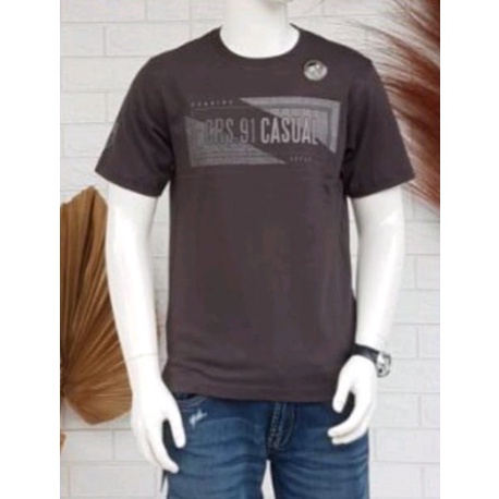 Kaos Kerah Pria Distro Original CRS 91 Lengan Pendek New Style 100% Cotton bisa COD