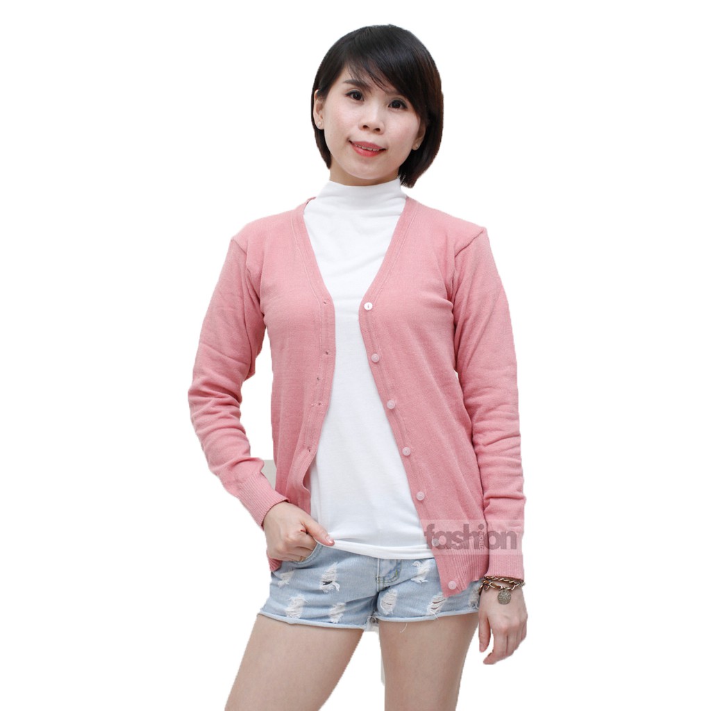 Cardigan Basic - Baju Rajut Cardy Outer Premium -  Rajut Wanita TERLARIS