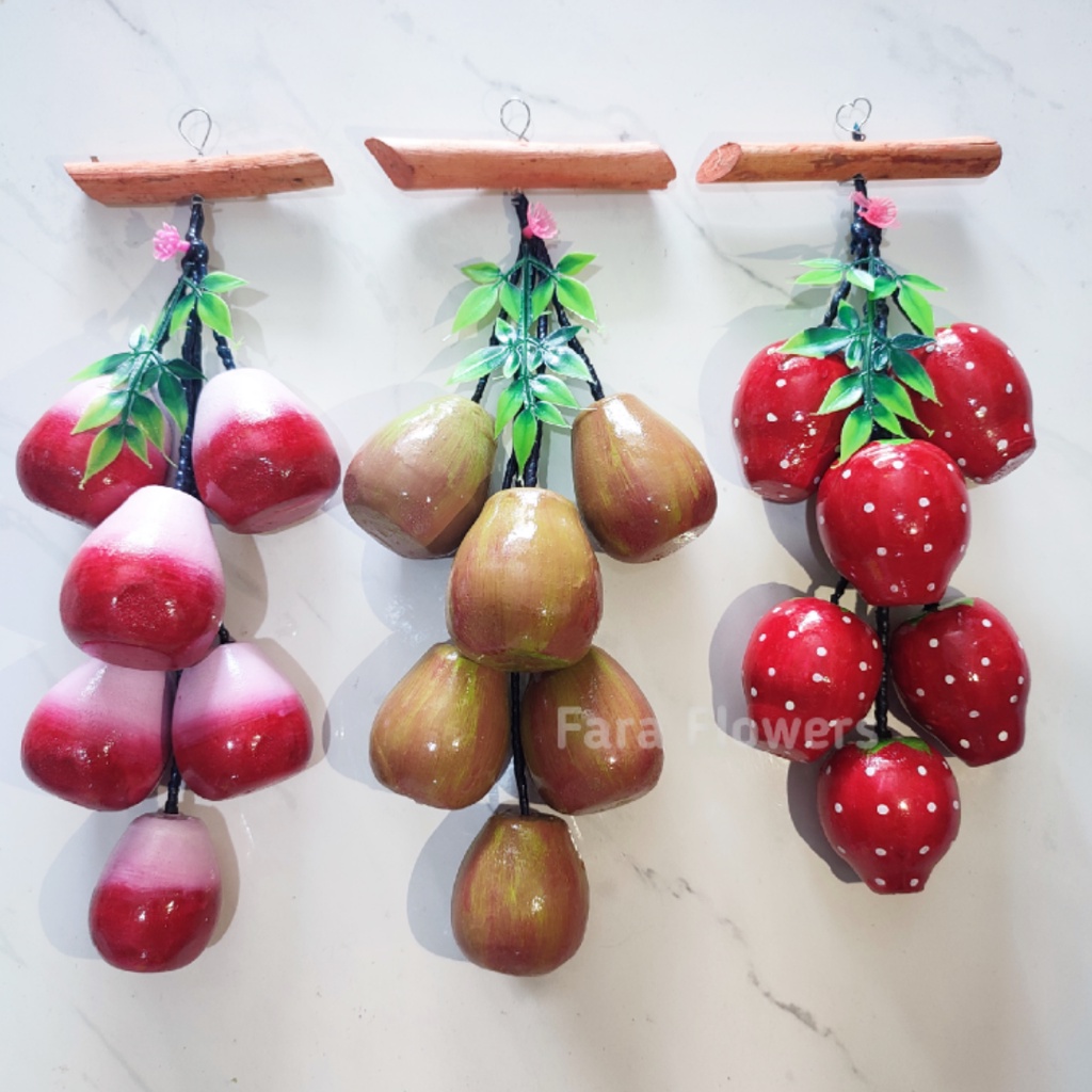 (COD) Buah hiasan dinding buah gantung buah imitasi pajangan dinding