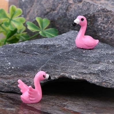 Miniatures - Terrariums - Fairy Garden - Animal_Pink Duck (2pcs)