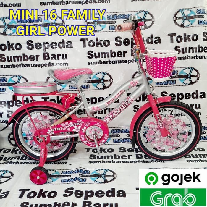 Promo SEPEDA ANAK 16" FAMILY GIRL POWER Diskon