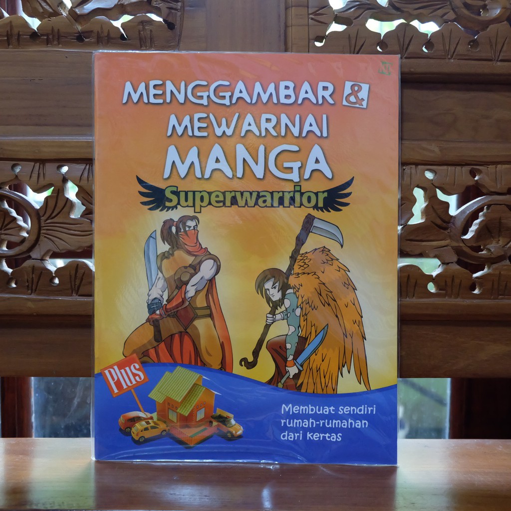 MENGGAMBAR MEWARNAI MANGA - Buku Aktivitas Anak Menggambar Mewarnai Manga Supewarrior Rumah-rumahan 