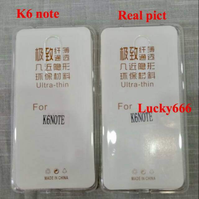 Ultrathin lenovo k6 note silikon jelly case polos lenovo k6 note k6note k6 plus k6+