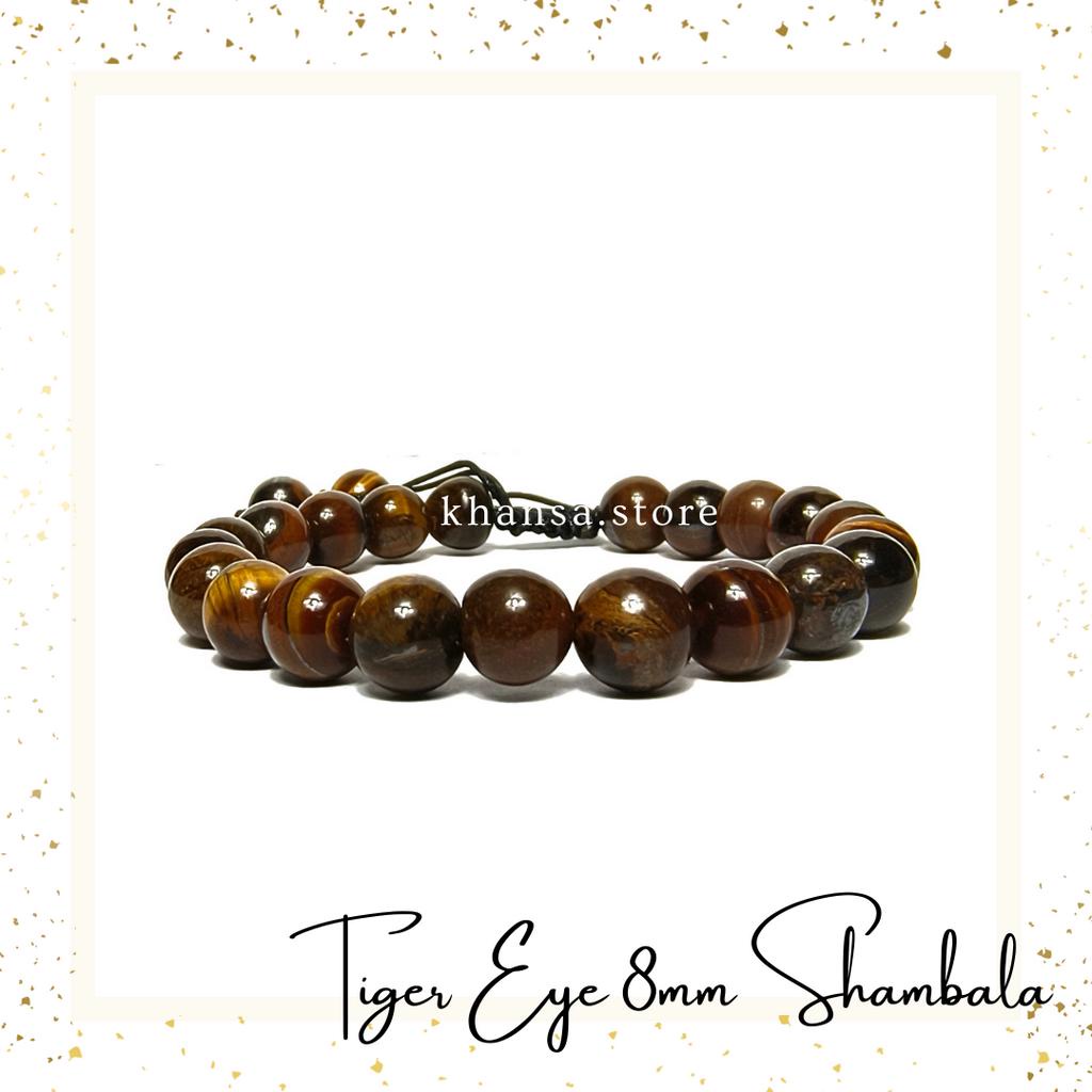 GELANG TANGAN BATU NATURAL TIGER EYE MODEL TALI ELASTIS ACCESSORIES PERHIASAN