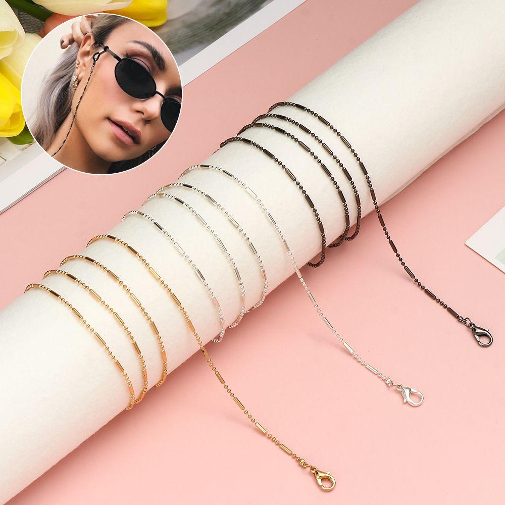 R-flower protectionChain Fashion Woman Cylinder Bead String Kalung Strap