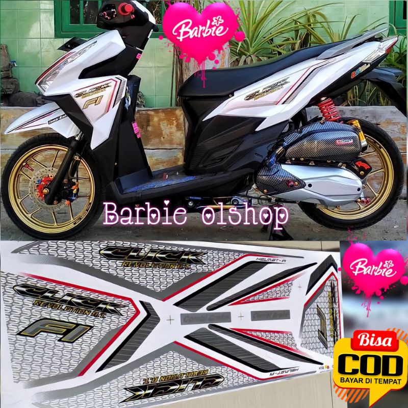 (BISA COD) Striping Stiker Lis Thailand Variasi Motor Honda Vario 125 LED/Vario 150 2015-2017
