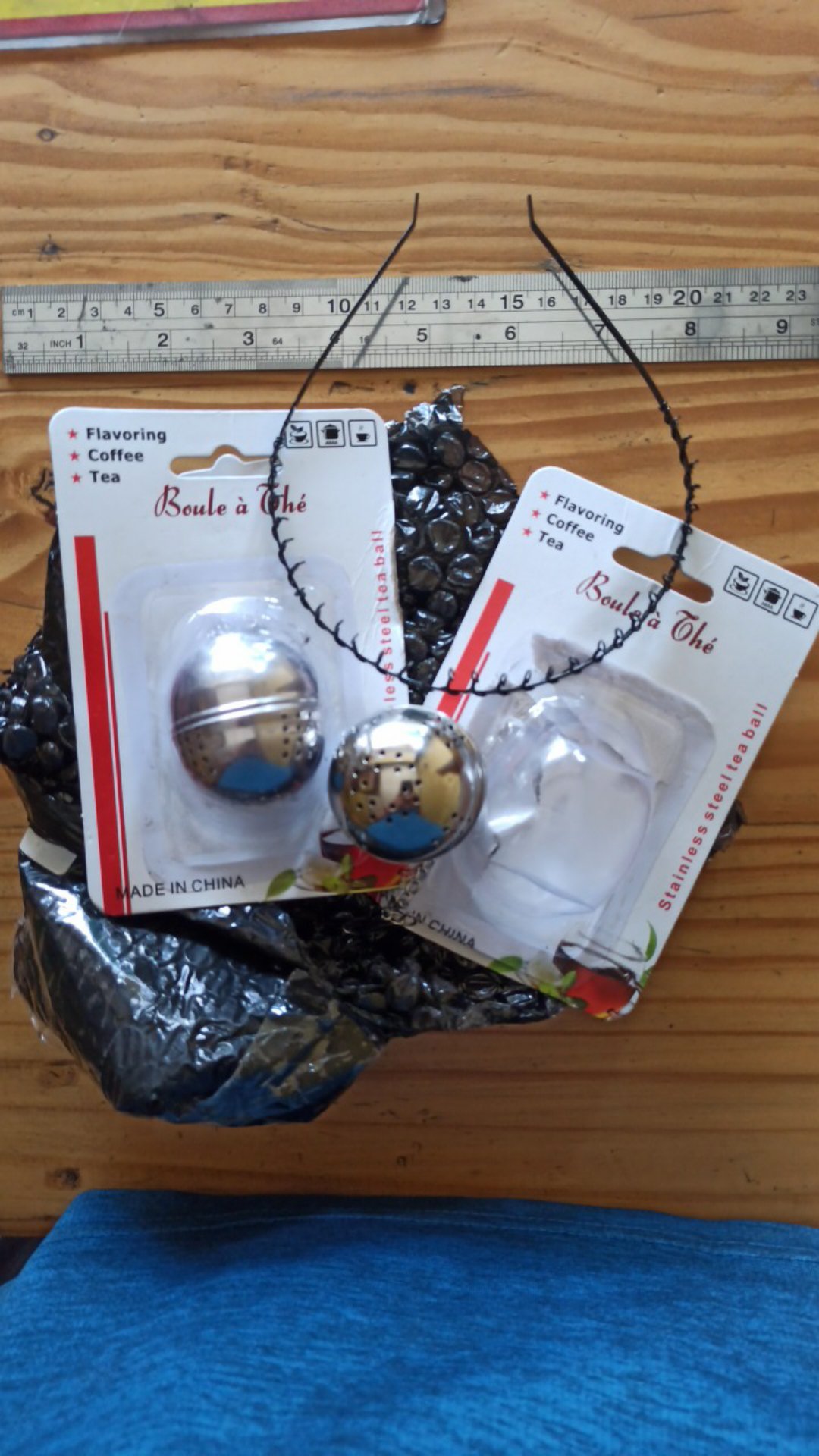 Saringan Teh Dan Kopi Bentuk Bola Stainlees Multifungsi 2.5cm