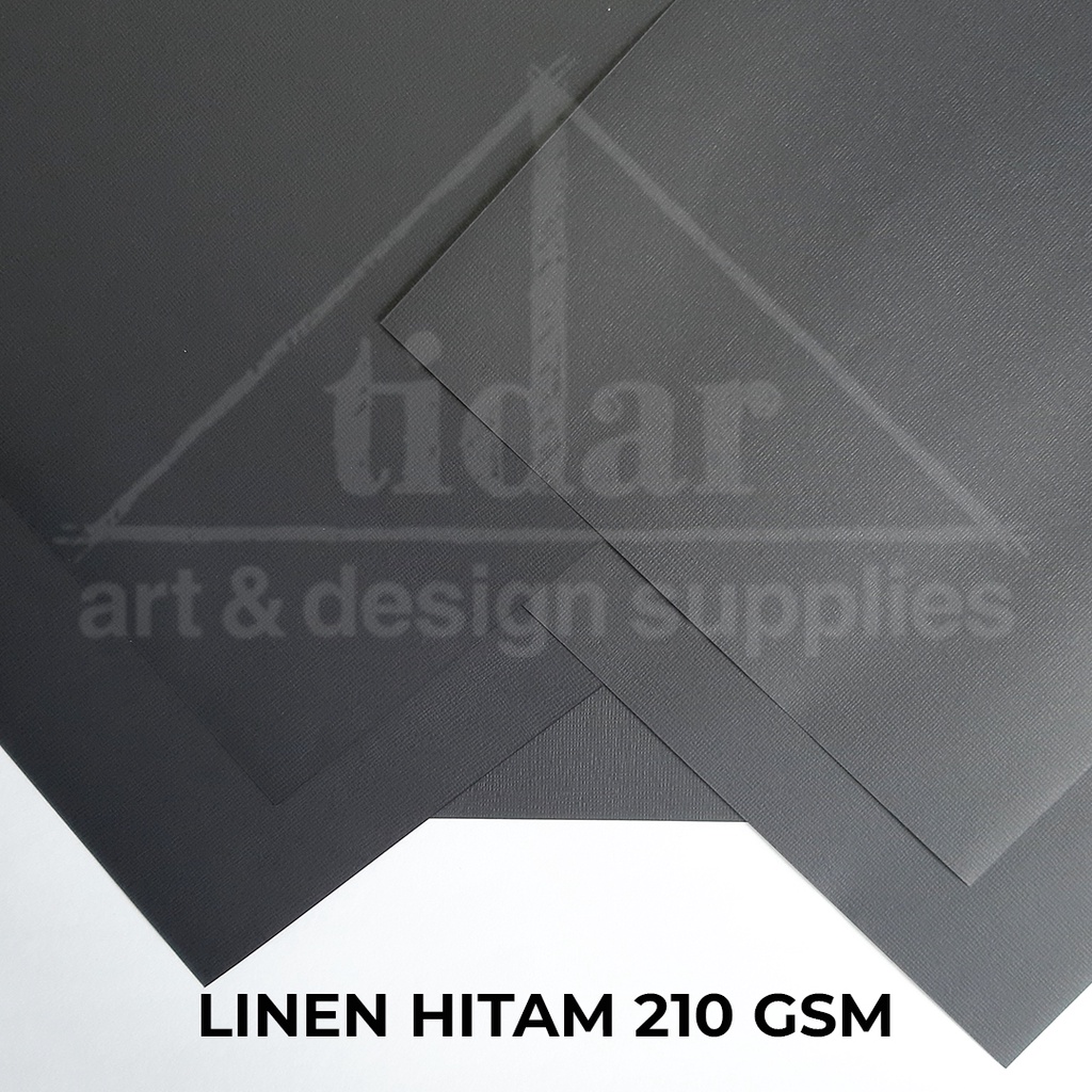 

Kertas Linen Hitam 210 gsm - Karton Tekstur Tebal Cover