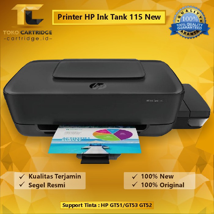 Printer Ink Tank HP 115 New Original 2LB19A Infus Inktank A4 GT51 GT52 GT53 M0H50A M0H51A MODIF