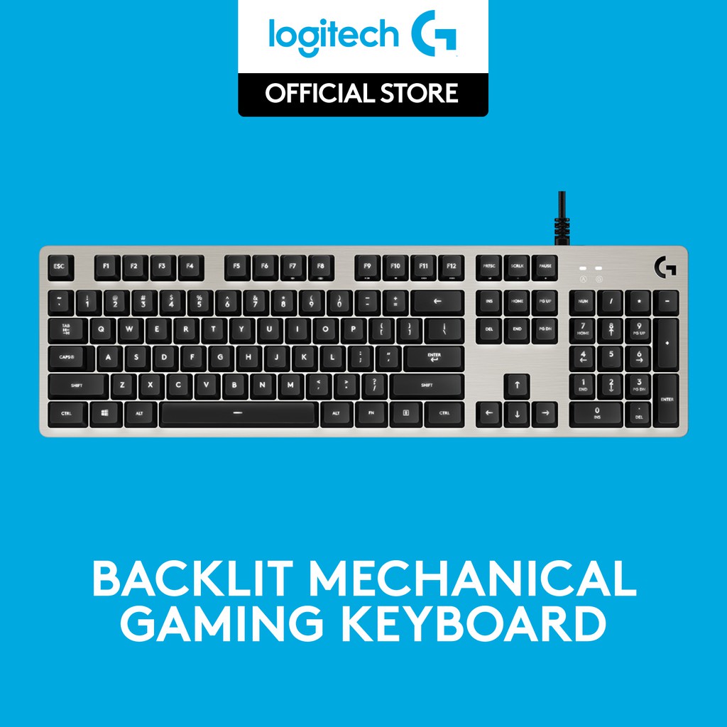 Silver Logitech G413 Keyboard Gaming Mechanical Backlit – Silver Garansi Resmi