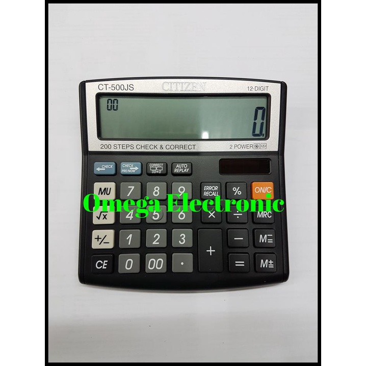 

Original Citizen Ct-500Js Kalkulator Meja Check Correct Ct 500 Js