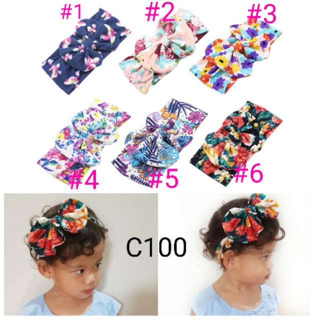 bandana pita besar untuk bayi anak perempuan headband bando