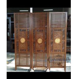 Penyekat Ruangan Seketsel sketsel kayu jati Partisi Ukir jati Jepara