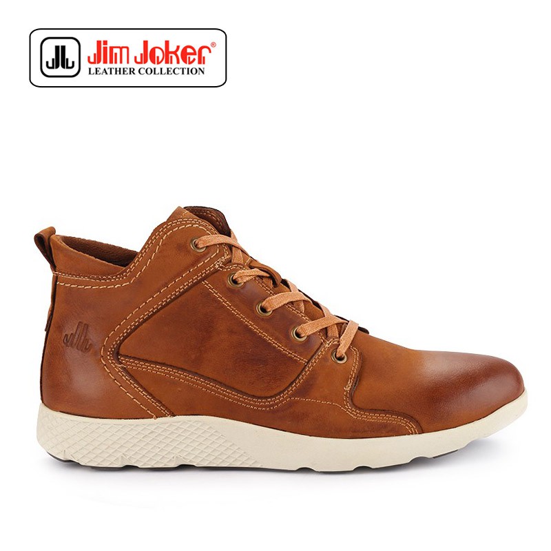 Sepatu Jim Joker Pria Boot A2 3 Brown Tan Original
