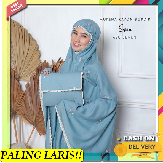 M1 Mukena Mukenah Mukenna Mukenadewasa Brokat Brukat Set Sajadah Sejad Mukena Bali Tasik - Mukena