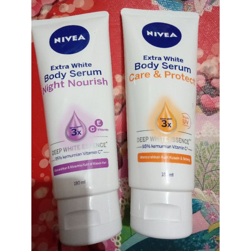 Nivea Body Serum Night Nourish , Radian S &amp; Care Protect 180 Ml