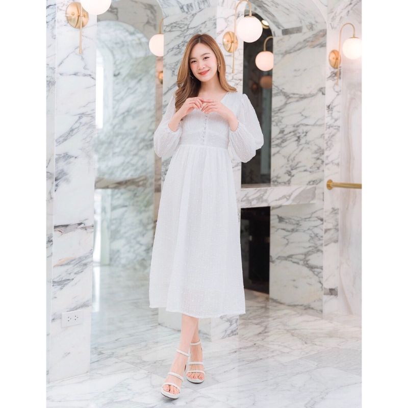 Dress sifon Korea import wanita murah