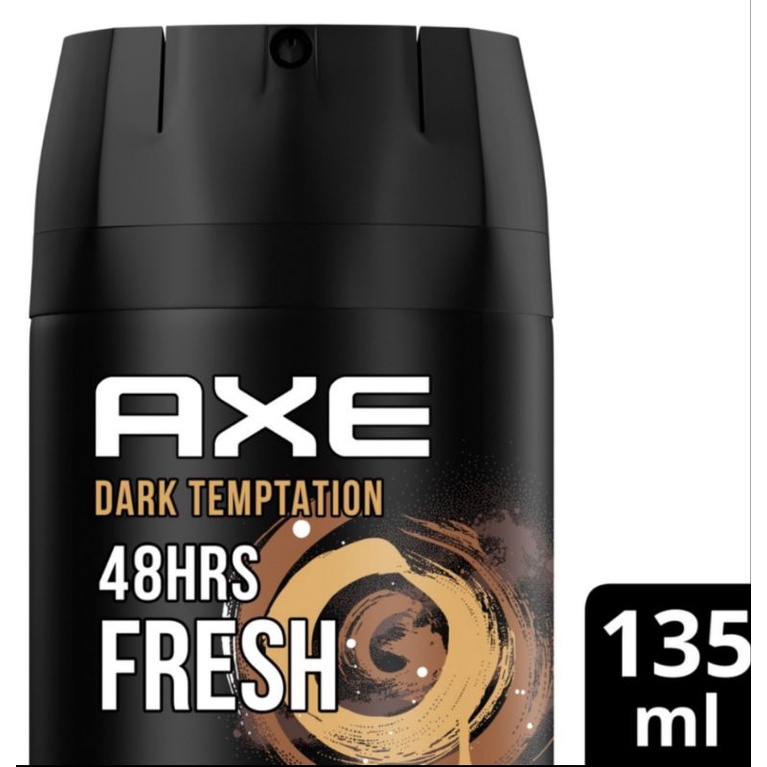 Axe Men Deodorant Body Spray Pria Dark Temptation Parfum Pria 135Ml