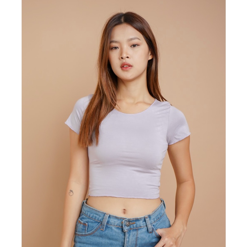 MODAVIE - VANIA CROP TOP Kaos Wanita Crop Tee