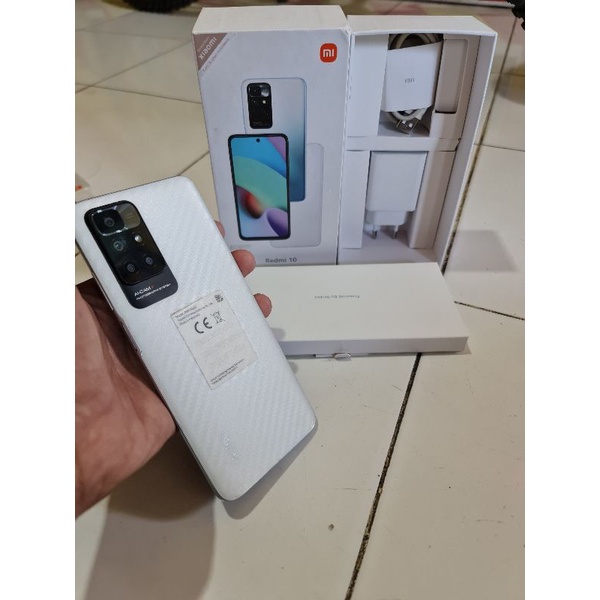 redmi 10 4/64 second fullset mulus