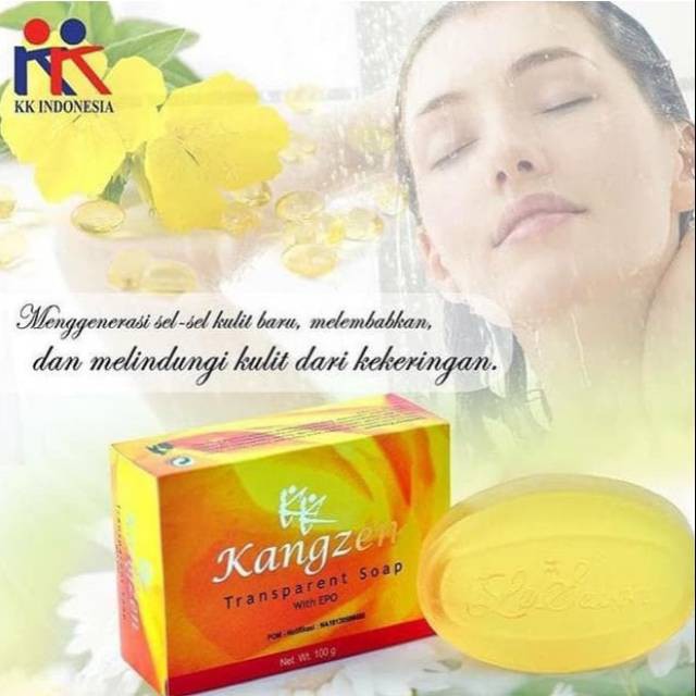 Sabun Cuci Muka Jerawat Kangzen EPO Kuning &amp; Kangzen Tea Tree Oil Hijau Muka Bruntusan KK Indonesia