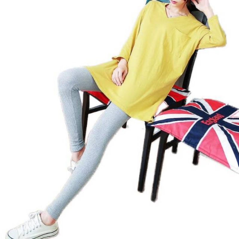 Legging Knit Basic Wanita Dewasa/ Leging Rajut Wanita