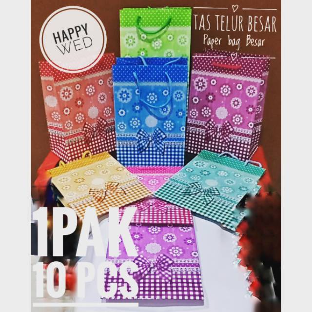 

Paper Bag Besar/ Tas Kertas Besar/ Tas Khatam/ Tas Telur/ Tas Aqiqah/ Tas Souvernir Pernikahan Kertas