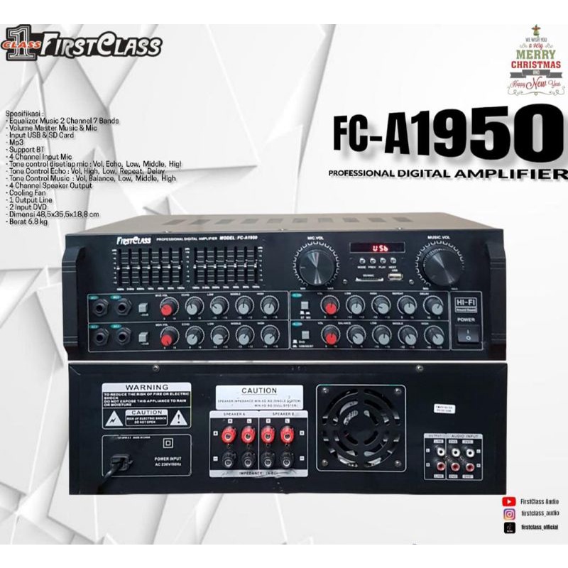 Amplifier firstclassl FC a 1950/ FC a 1950 original blutooth usb