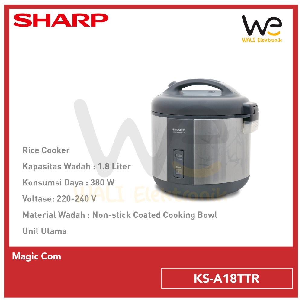 SHARP RICE COOKER KS-A18TTR / MAGIC COM