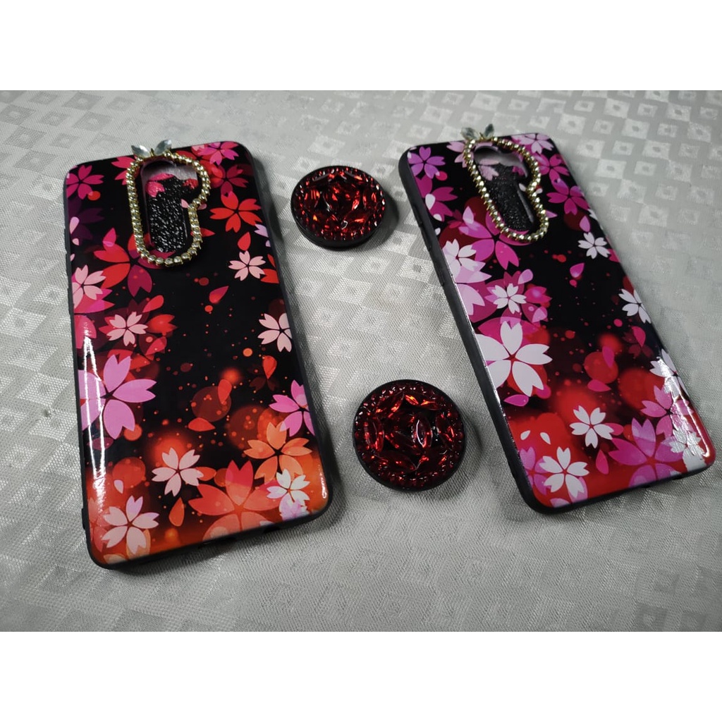 CASE KOREAN SWAROVSKY + POP SOCKET REDMI NOTE 8 REDMI NOTE 8 PRO