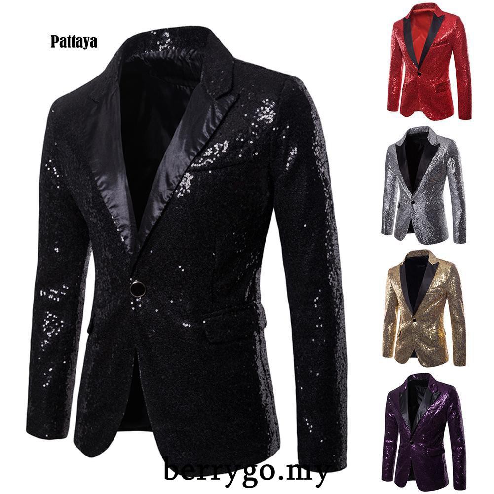 mens shiny suit jacket