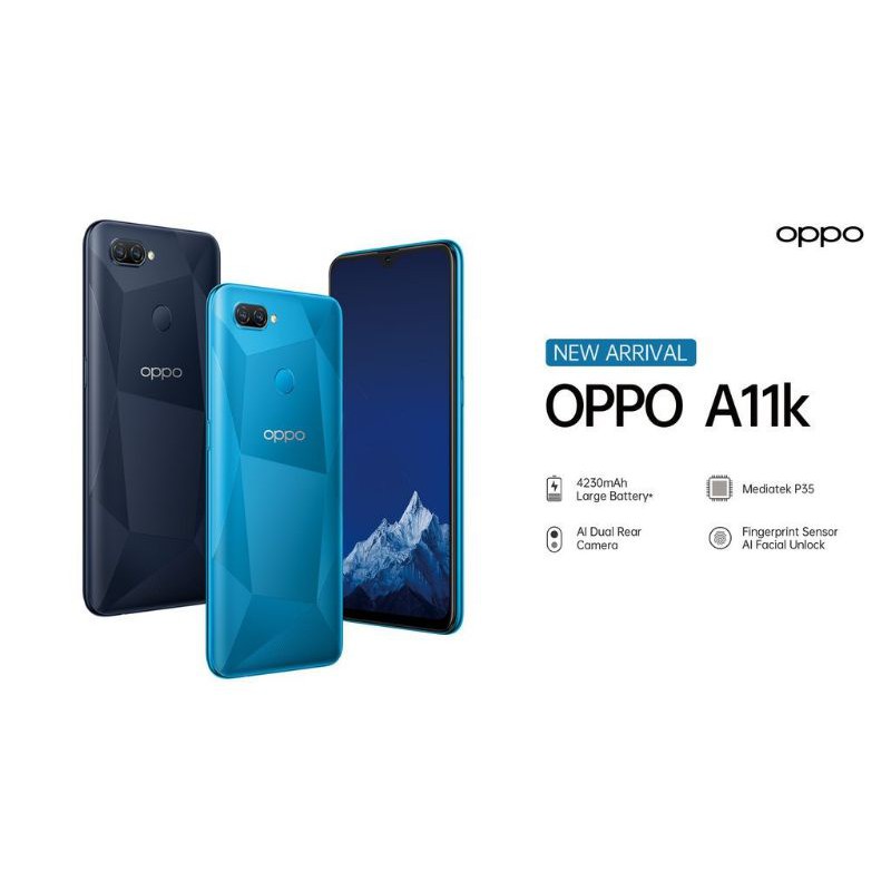 OPPO A11K 2GB/32Gb garansi resmi Oppo dan Maxtron s84G ram 3/32gb