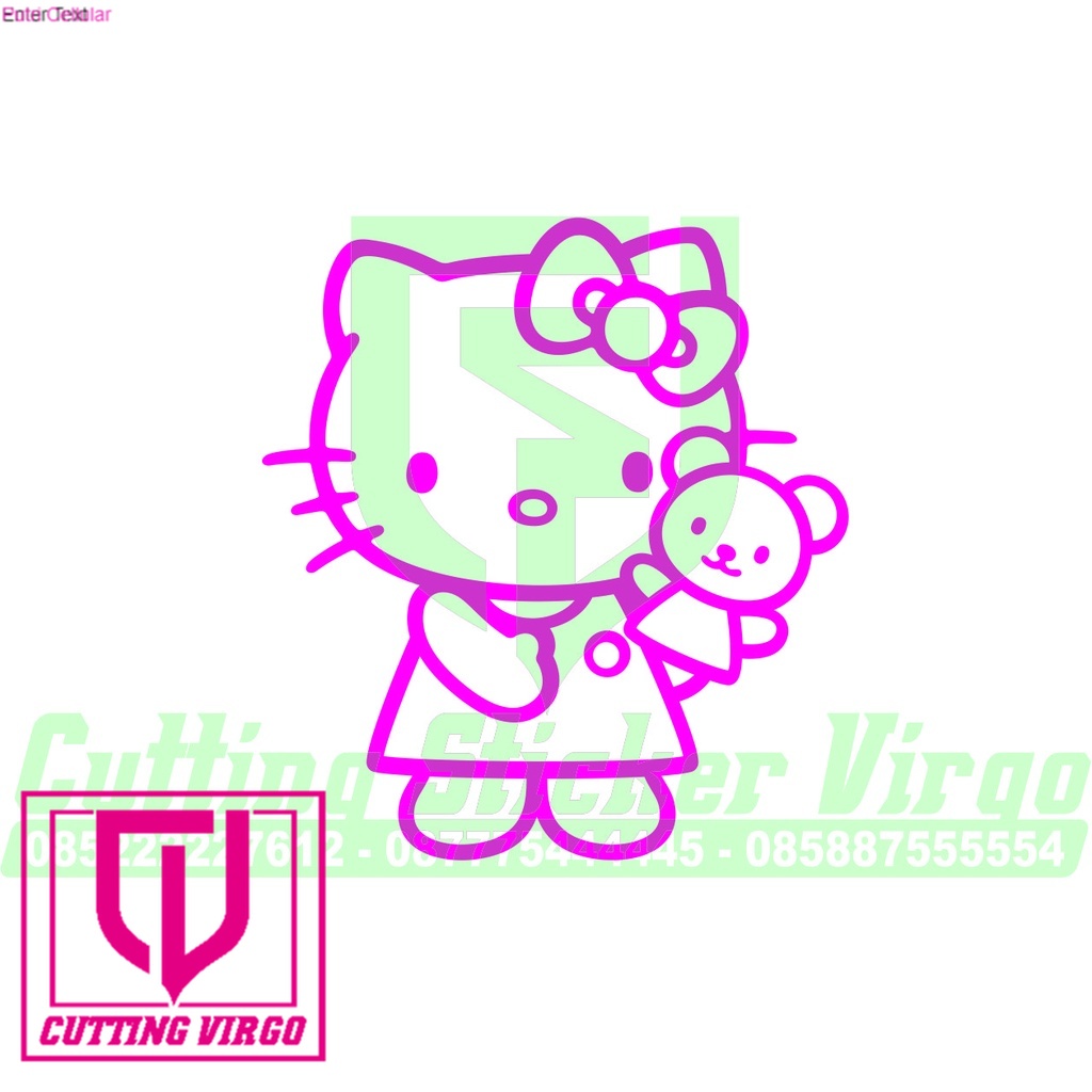 

Cutting stiker Hello kitty